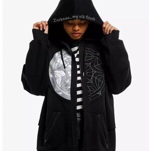 Wednesday - Split Window Girls Oversized Hoodie - NEW